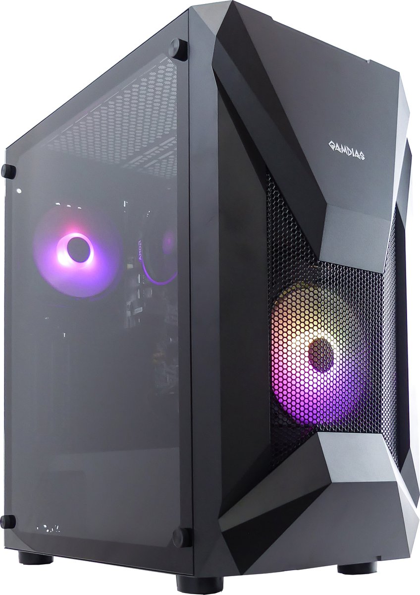 AMD Ryzen 5 5600G Game Computer / RGB Gaming PC - 16GB RAM - 500GB SSD - RX Vega 7 - WIFI - Windows 11 PRO (8720153603744)