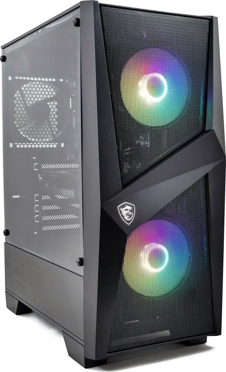 AMD Ryzen 5 5600X Game Computer / Streaming PC - RTX 3050 8GB - 16GB RGB RAM - 1TB SSD (M2.0) - WIFI - MSI Forge (8720153603782)