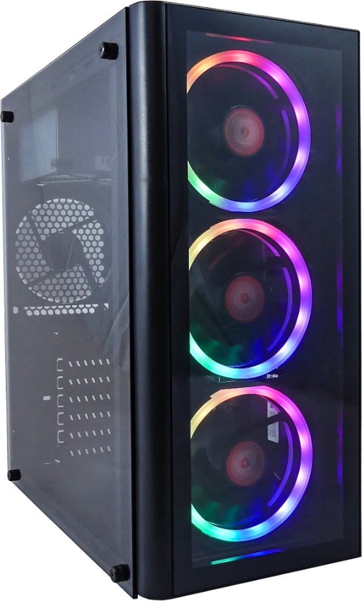 AMD Ryzen 5 6-Core RGB Game Computer / Gaming PC - RTX 4060 - 1TB SSD - 32GB RAM - Win11 PRO - WIFI - Windows 11 Pro (8720937102876)