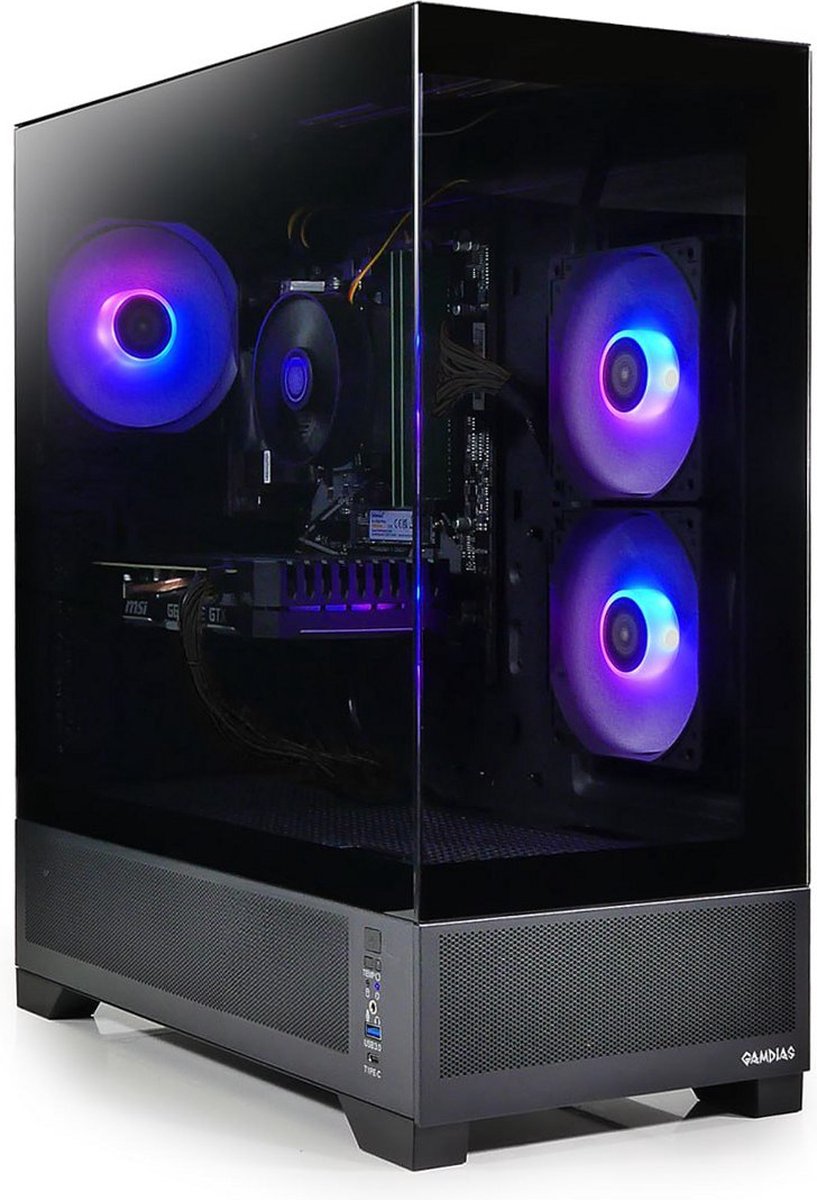 AMD Ryzen 7 5700X Game PC - GeForce RTX 4060 - 32GB RAM - 1TB SSD - Met Energiezuinige 80Plus BRONZE Voeding - Windows 11 PRO - Atlas M1 (8720937101800)