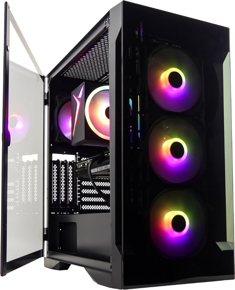 AMD Ryzen 9 5900X 12-Core High-End RGB Game PC - RTX 4060 8GB - 32GB RAM - 1TB SSD - Windows 11 PRO - WIFI - Gamdias Talos E2 Elite (8720937101336)