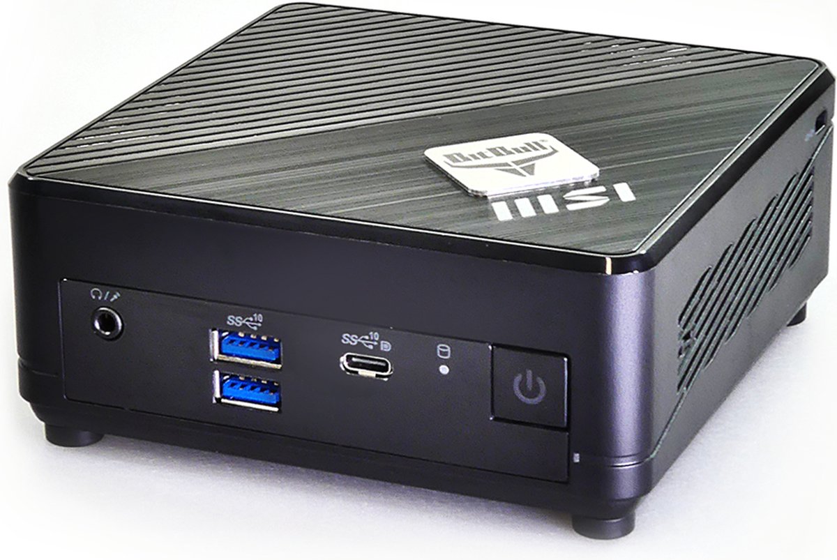 BitBull N100 Mini PC/SFF Desktop Computer 8GB RAM 128GB SSD M.2 - 4-Core@3,4GHz Turbo - WIFI 6|Bluetooth 5 - HDMI|DisplayPort|USB-C - Powered by MSI - Windows 11 Professional (8720937101404)