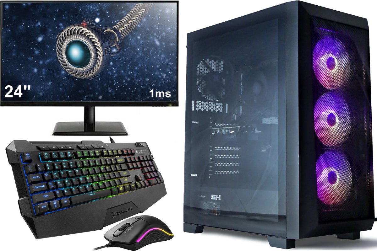 Complete Futureproof Game PC Setup met 24