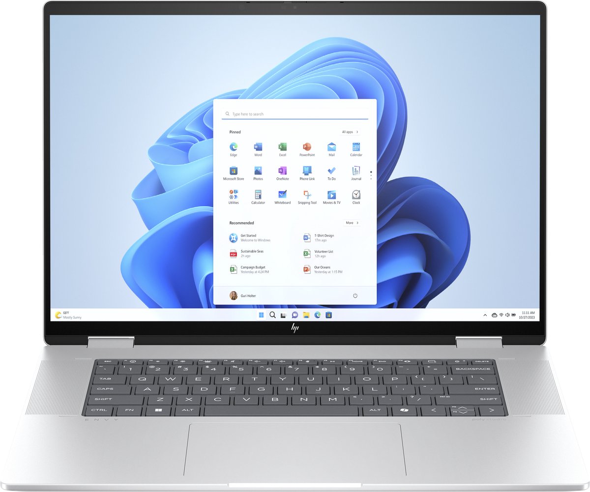 HP ENVY x360 16-ac0034nb Intel Core Ultra 5 125U Hybride (2-in-1) 40,6 cm (16