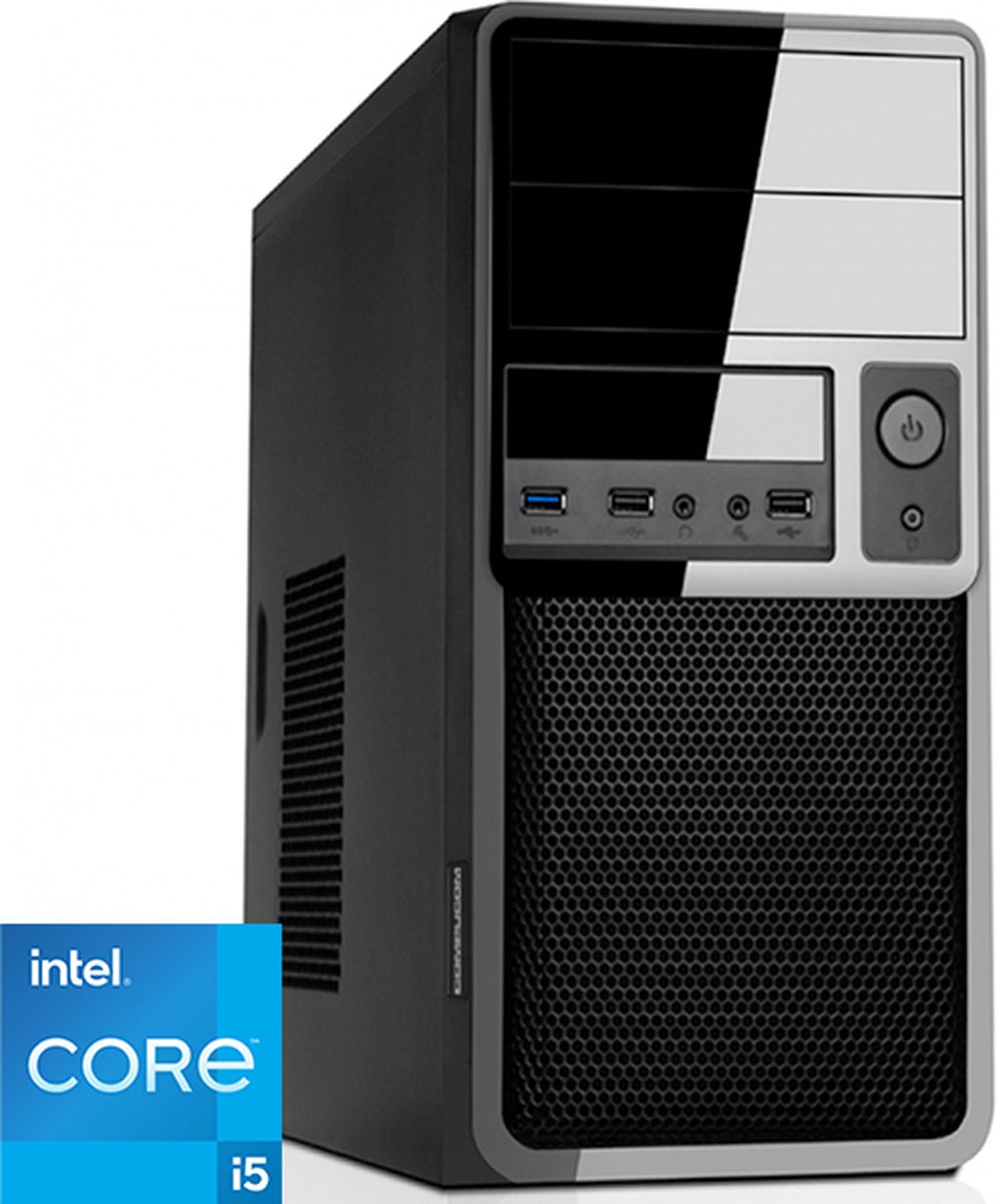 Intel Desktop PC met Core i5 - 16GB RAM - 500GB NVMe M.2 SSD - WiFi - Bluetooth - Windows 11 Pro (DT-373268) (8719925373268)