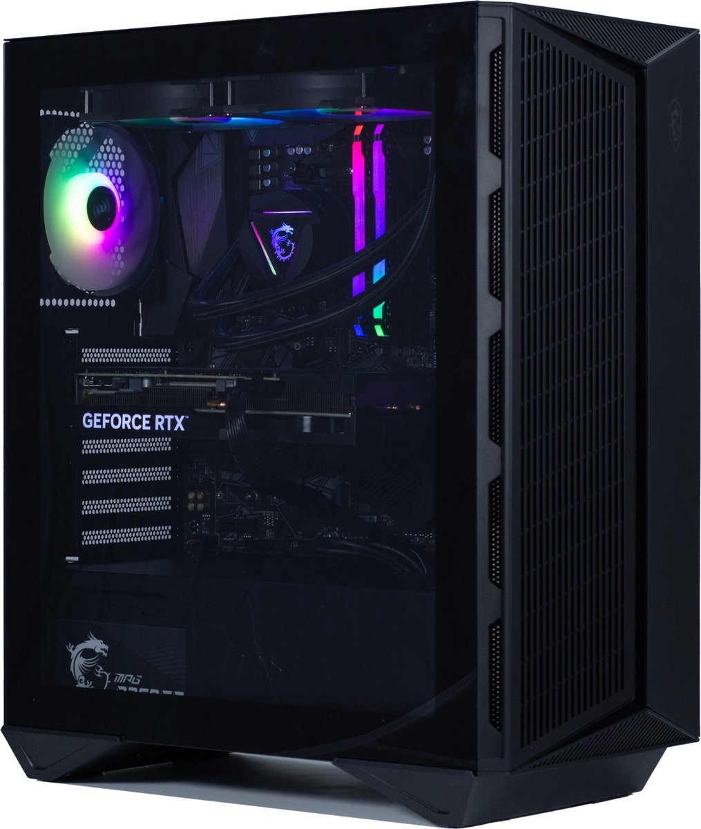 RGB MSI Game PC / Computer - Ryzen 5 5600X - RTX 4070 12GB - 32GB RGB RAM - 1TB SSD (M.2 NVMe) - WIFI - Gungnir 111R (8720153602389)