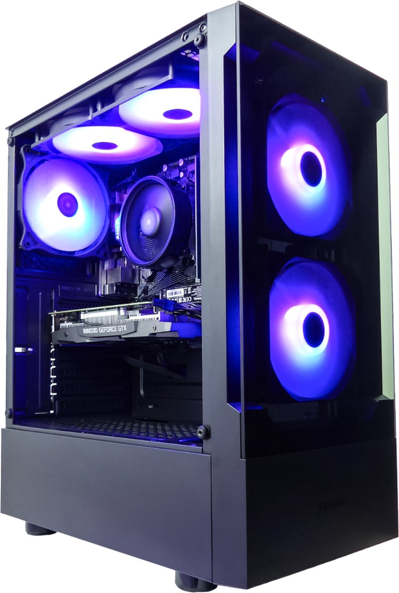 Ryzen 5 Game PC - GeForce RTX 4060 | AMD 5th Gen 5500 6-Core@3,6-4,2GHz - 1TB M2.0 SSD - 32GB RAM - WIFI 6|Bluetooth 5.2 - Windows 11 PRO (8720937102487)