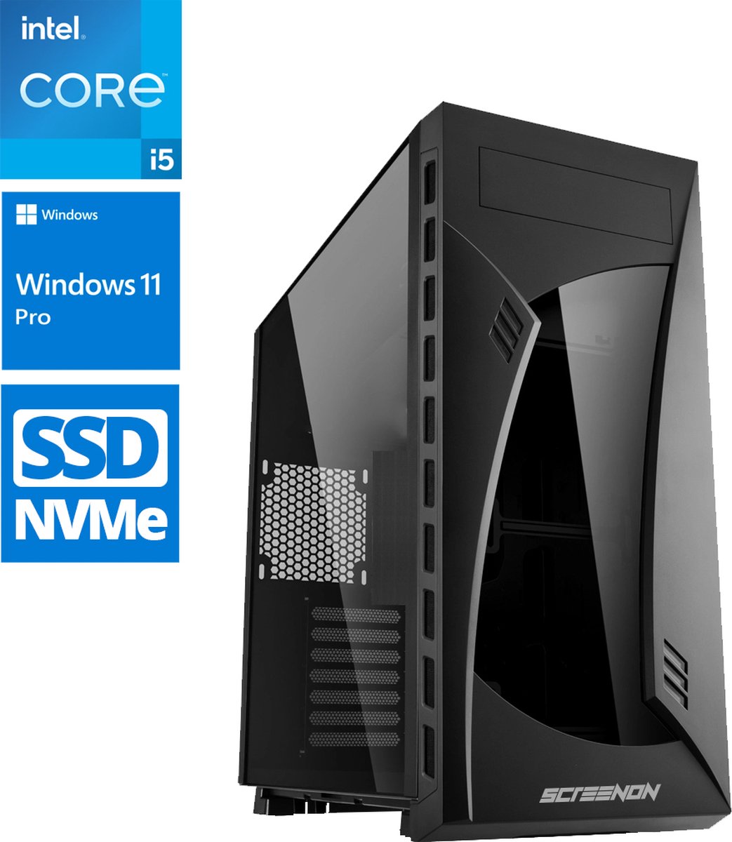 ScreenON - Allround - Intel Core i5 - 240GB SSD - GTX 1650 4GB - OfficePC.Z30970 + WiFi & Bluetooth (8720211980176)