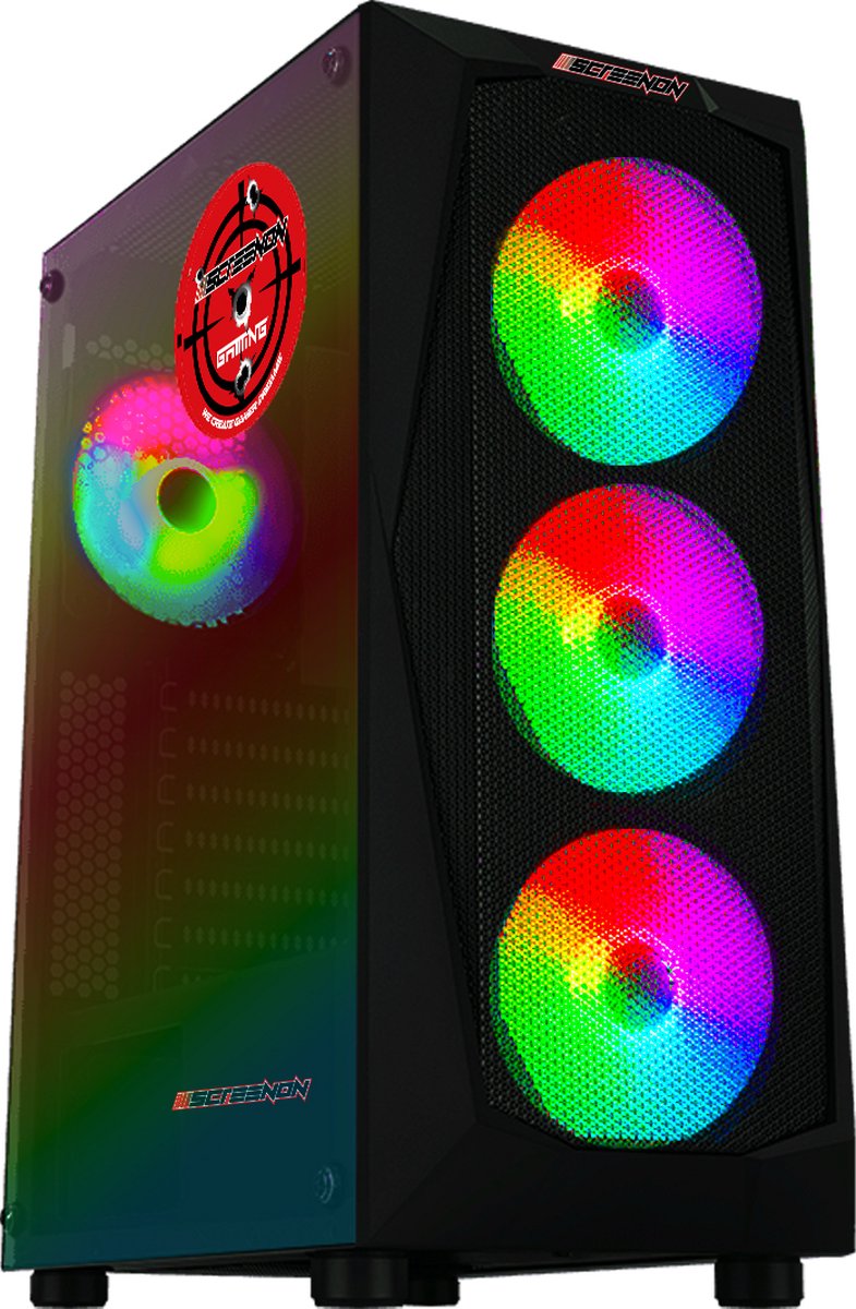 ScreenON - Basic Gaming PC - Ryzen 5 - 480GB SSD - 16GB - GTX 1660 - Geschikt voor Fortnite! (8720663668943)