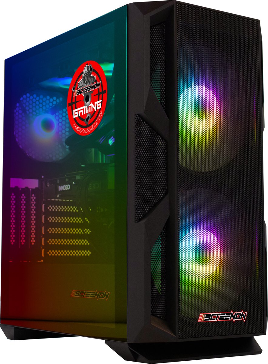ScreenON - Extreme Edition - Ryzen 5 7600X - 2TB NVMe SSD - 32GB RAM - RTX 4070Ti - Waterkoeling - GamePC.EXT-X10025 - WiFi - Bluetooth (8720663668929)