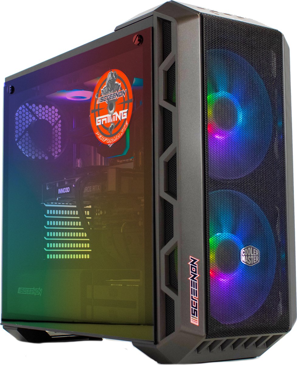 ScreenON - Extreme Edition - Ryzen 9 5900X - 2TB NVMe SSD - 64GB RAM - RTX 4090 - Waterkoeling - GamePC.V4090EX1 - WiFi - Bluetooth (8720663667014)