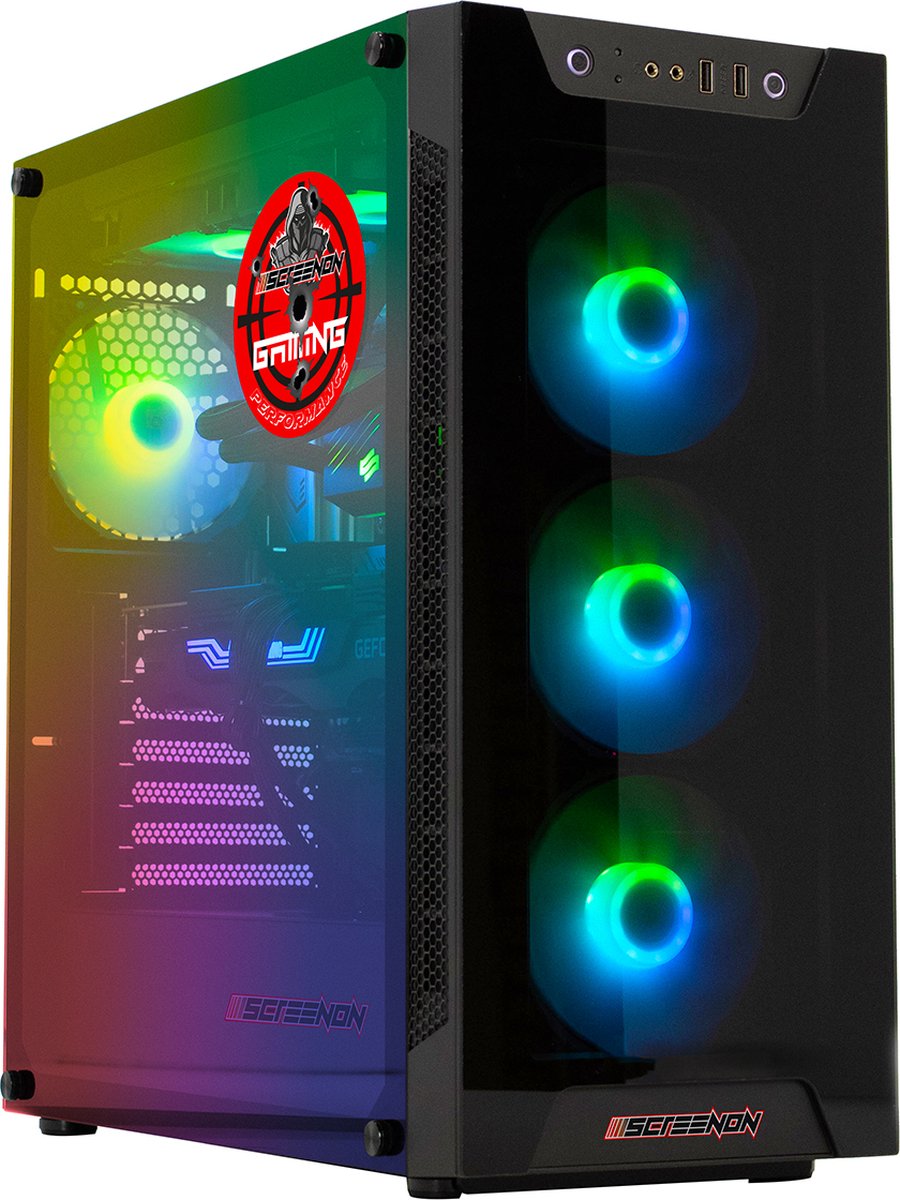 ScreenON - Galaxy - Intel Core i5-12400F - 480GB M.2 SSD - RTX 3060 - GamePC.V22275 (8720211981043)