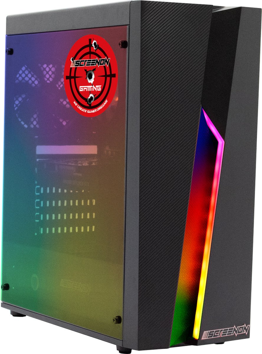 ScreenON - Game Computer / Gaming PC - Ryzen 3 - 512GB SSD - 16GB RAM - Radeon RX Vega 8 - Game PC TX86539 - Windows 11 (8720663668110)