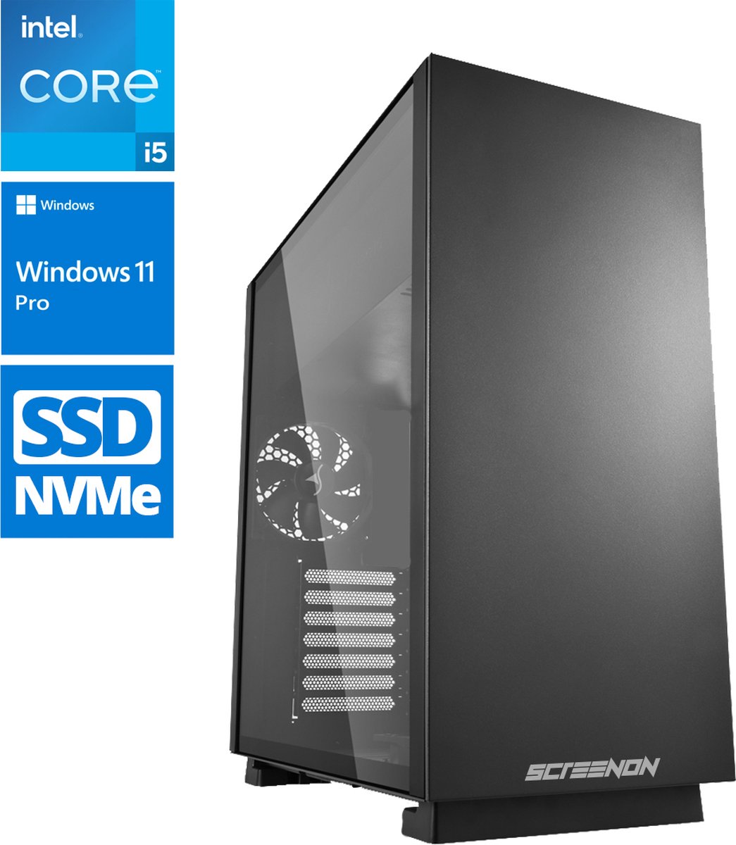ScreenON - Intel Core i5 - 240GB SSD - GTX 1650 4GB - Home / Office PC.Z30920 + WiFi & Bluetooth (8720211980435)