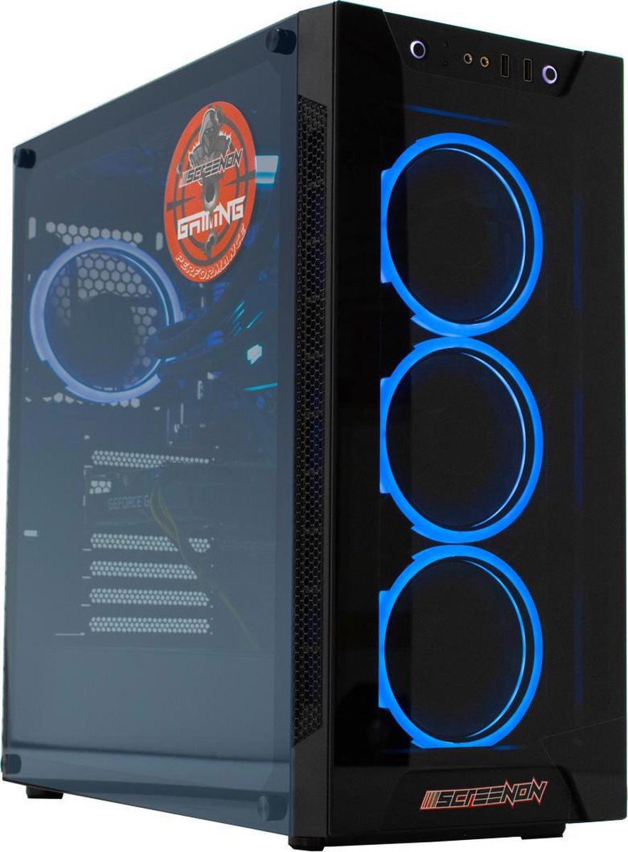 ScreenON - Night Shark - Ryzen 5 - 480GB M.2 SSD + 2TB HDD - RTX 3060 - GamePC.V47020 (8720211980107)