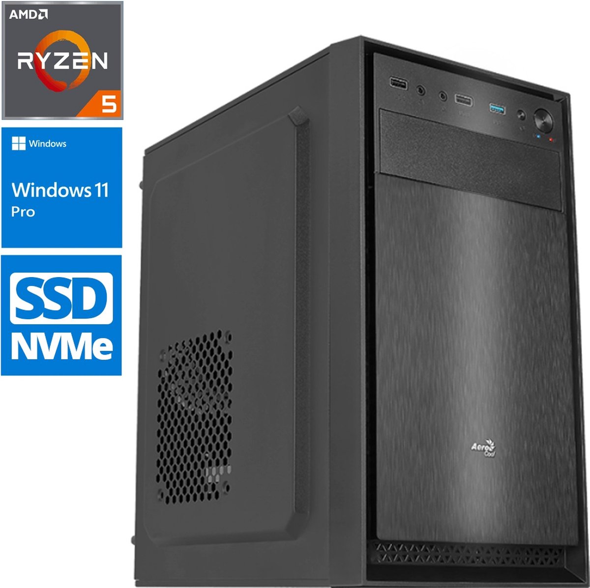 ScreenON - Ryzen 5 - 1TB NVMe SSD - 16GB RAM - GTX 1660 - OfficePC.ALR10241 + WiFi & Bluetooth (8720211980114)