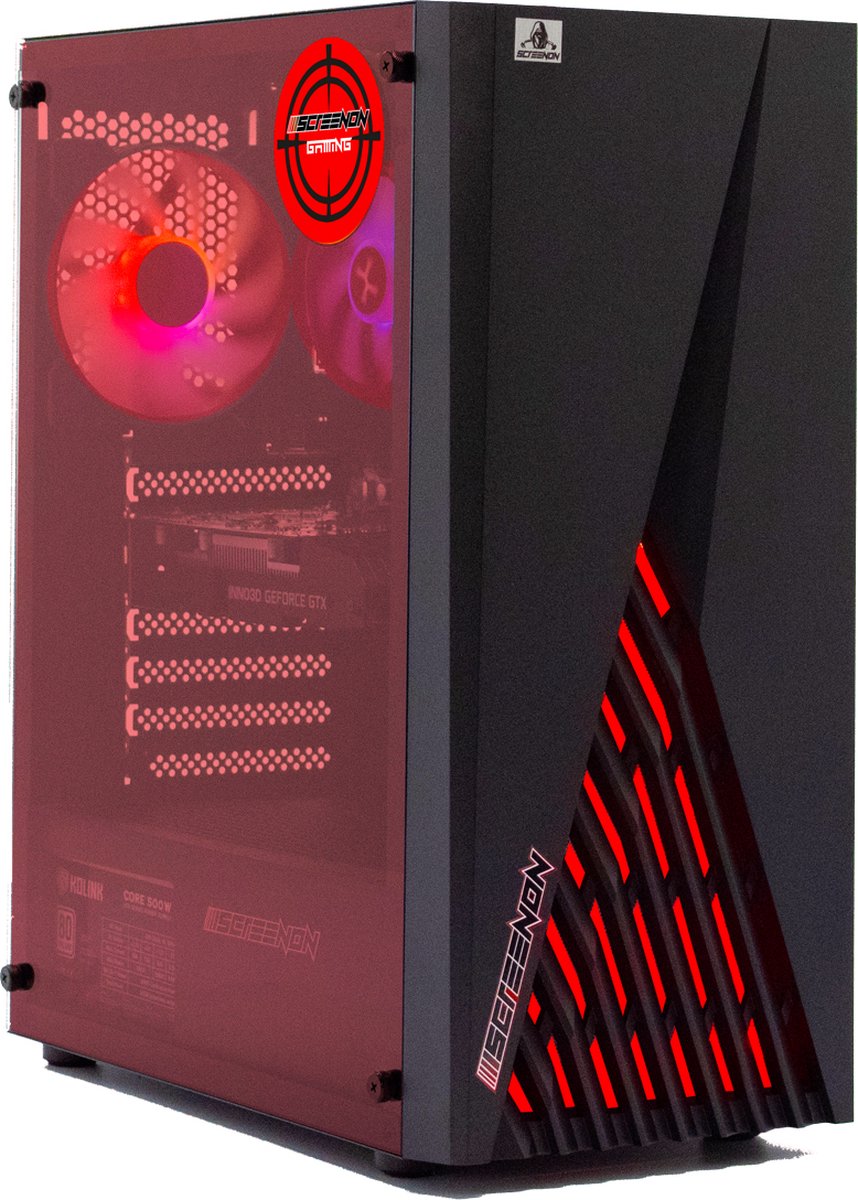 ScreenON - Ryzen 5 - 8GB DDR4 - 240GB M.2 SSD - Radeon RX 580 - Windows 11 Pro (Geschikt voor Fortnite) (8720211982897)