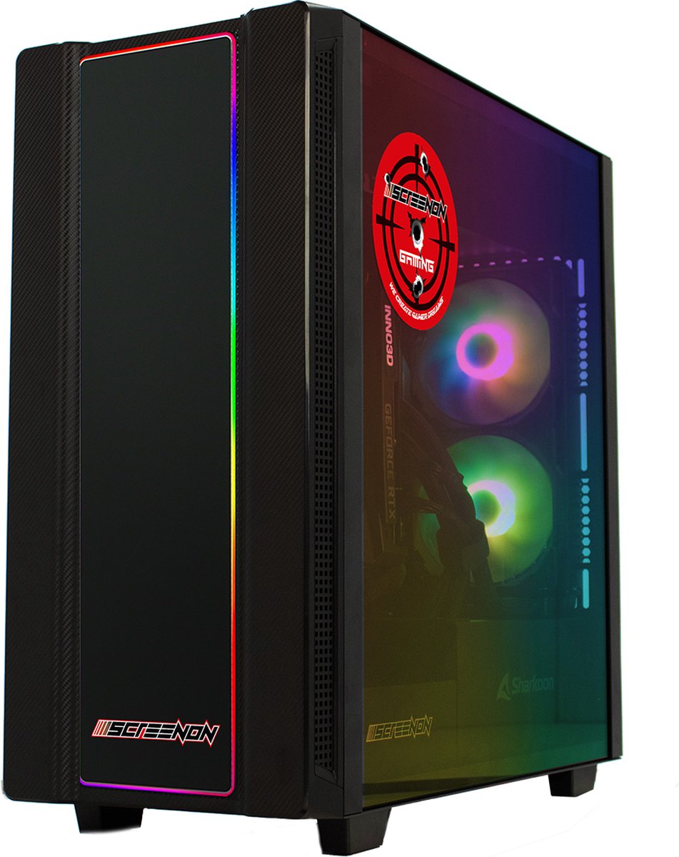 ScreenON - Ryzen 7 - 480GB M.2 SSD + 2TB HDD - RTX 3060 12GB - GamePC.X415123 (8720211985225)
