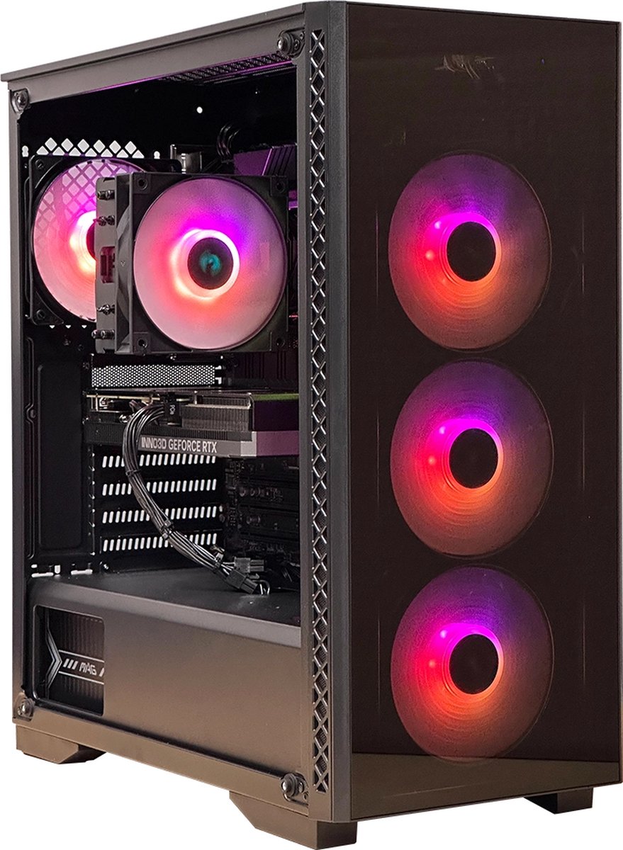 Xgaming Viper Gaming PC - Intel i7 12700KF - Nvidia GeForce RTX 4070 12GB - 16GB DDR4 - 1TB NVME SSD (8721225541315)