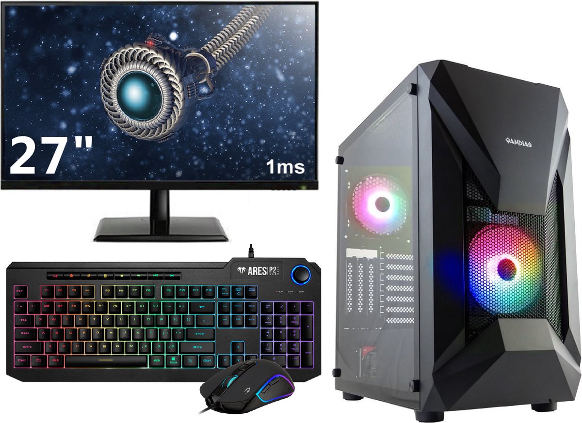 i5 6-Core|RTX 4060 Gaming PC Desktop Compleet - 27