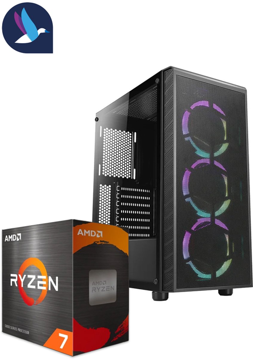 AZZA Prime RGB Gaming PC | AMD Ryzen 7 - 5700G | 32 GB DDR4 | 1 TB SSD - NVMe | Windows 11 Pro (8721161189480)