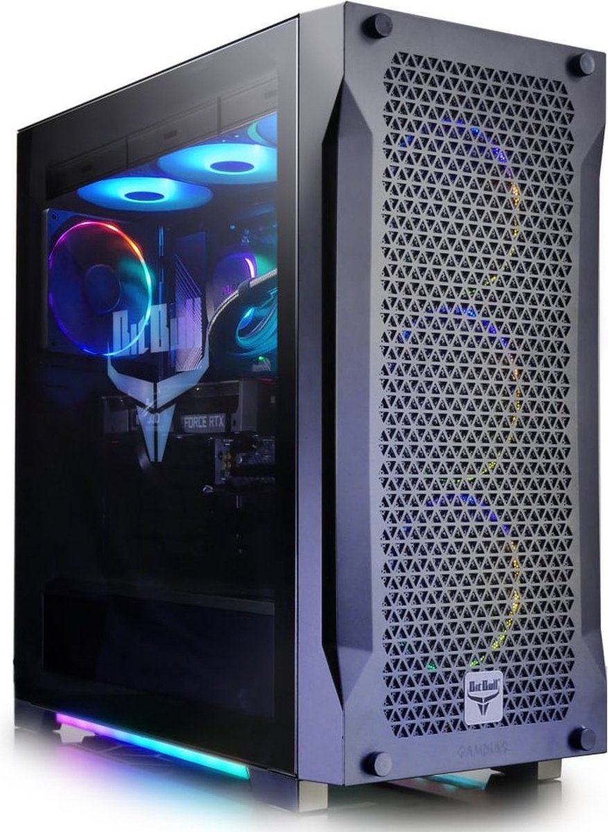 BitBull Ryzen 7 9800X3D Game PC - GeForce RTX 5090 - 360 Liquid Cooled - Metal Mesh Front - 5.2GHz TURBO - 4TB M.2 NVMe GEN4 SSD - 64GB DDR5 RGB RAM - WiFi 6E|Bluetooth 5.3 - Windows 11 Professional (8720937101855)
