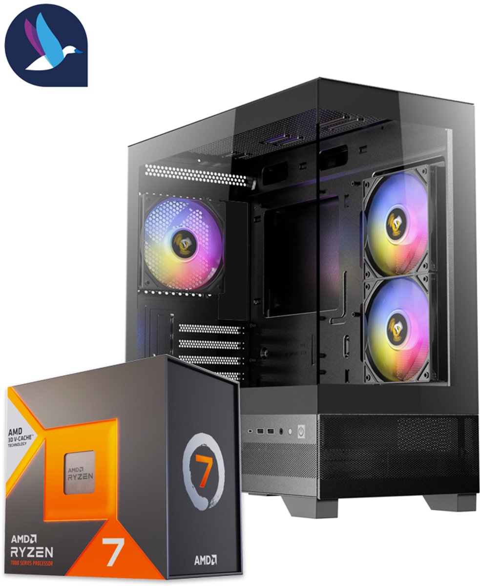 Diamond VI RGB Gaming PC | AMD Ryzen 7 - 7800X3D | AMD Radeon RX 9070 XT - 16 GB GDDR6 | 32 GB DDR4 | 1 TB SSD - NVMe | Windows 11 Pro (8721161189565)