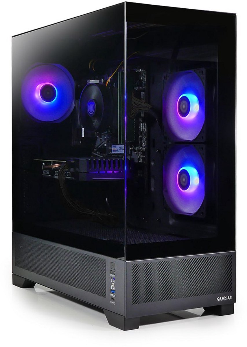 Intel i5 14400 10-Core Allround Game PC/Computer - Nvidia GeForce RTX 4060 ti 8GB - 1TB SSD - 32GB RAM - Windows 11 Pro - Gratis Wifi 300Mbps Dongle - Gamdias Aura GC10M (8720937102555)