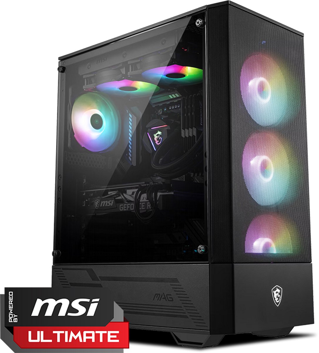 MSI AMD Game PC - GeForce RTX 5070 12GB - AMD Ryzen™ 5 9600X - 32GB DDR5 - 2TB SSD - WiFi + Win 11 Home (8720955460460)