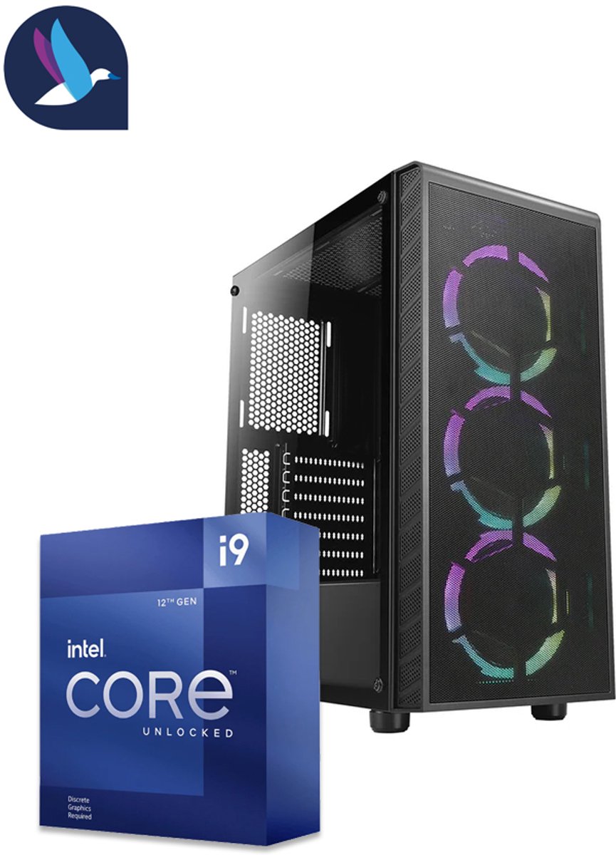 AZZA Prime ARGB Gaming PC | Intel Core i9 - 12900KF | GeForce RTX 5070 - 12 GDDR7 | 32 GB DDR4 | 1 TB SSD - NVMe | Windows 11 Pro (8721161189725)
