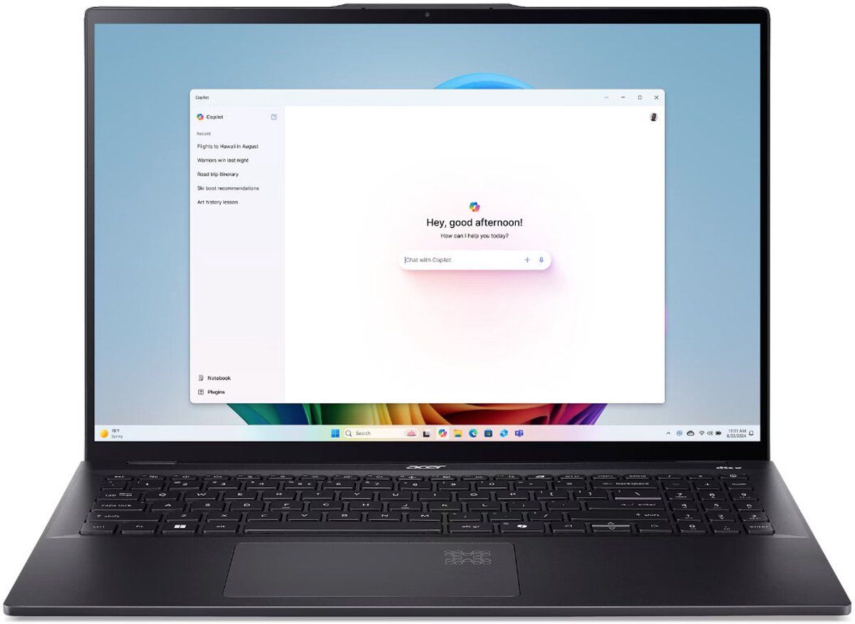 Acer Swift 16 AI SF16-51-73BS Intel Core Ultra 7 258V Laptop 40,6 cm (16