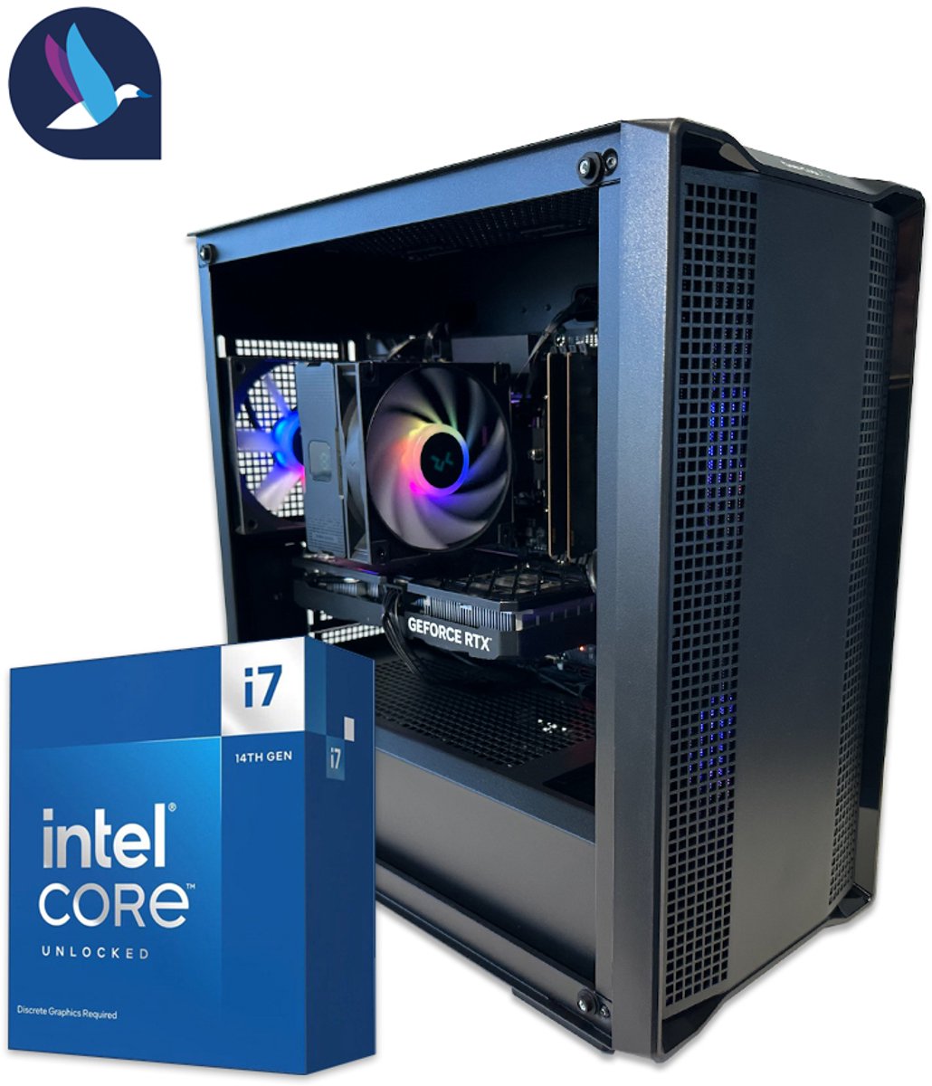 DeepCool VI ARGB Gaming PC | Intel Core i7 - 14700KF | Geforce RTX 5070 - 12 GB GDDR7 | 32 GB DDR5 | 1 TB SSD - NVME | Windows 11 Pro (8721161189732)