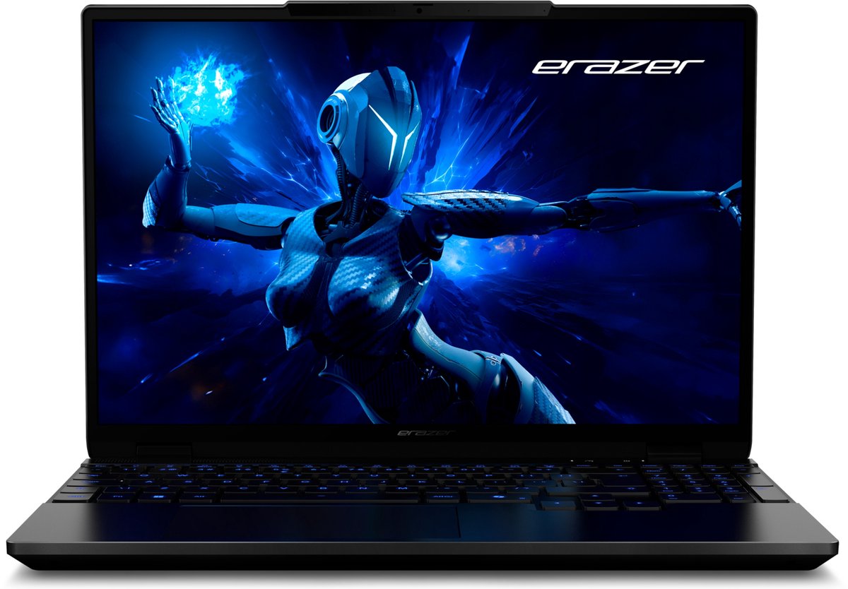 ERAZER Major 15 X1 - Gaming Laptop - Intel® Core™ i9-14900HX- Windows 11 Home - 15,3 QHD+ scherm 100% sRGB met 240 Hz - RTX 4070 -2 TB PCIe SSD -16 GB RAM (4061275237771)