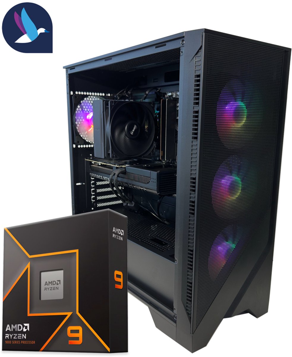 MSI Forge III ARGB Gaming PC | AMD Ryzen 9 - 9900X | GeForce RTX 5080 - 16 GB GDDR7 | 32 GB DDR5 | 1 TB SSD - NVMe | WiFi | Bluetooth | Windows 11 Pro (8721161188360)