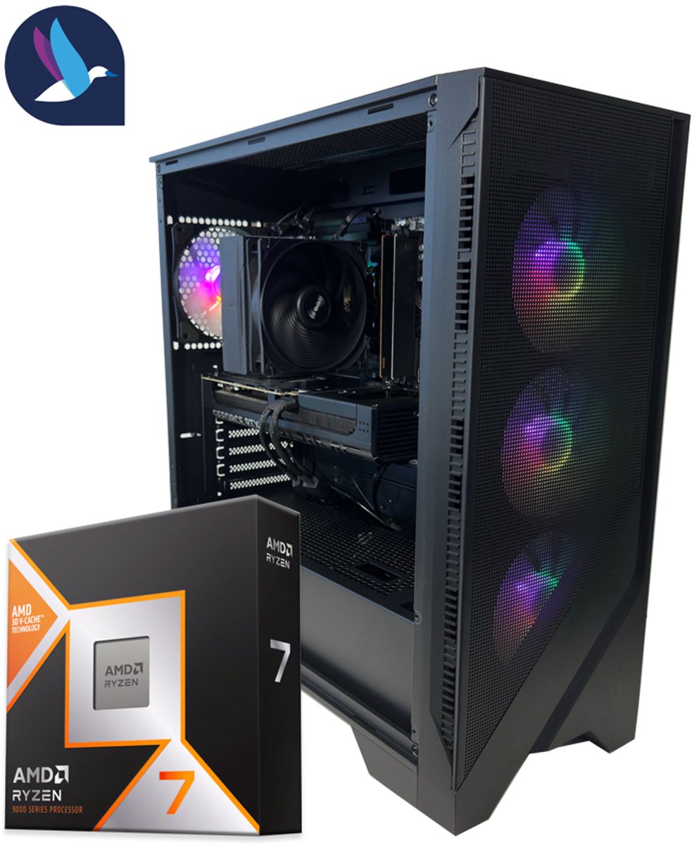 MSI Forge IV ARGB Gaming PC | AMD Ryzen 7 - 9800X3D | GeForce RTX 5070 Ti - 16 GB GDDR7 | 32 GB DDR5 | 1 TB SSD - NVMe | WiFi | Bluetooth | Windows 11 Pro (8721161188384)