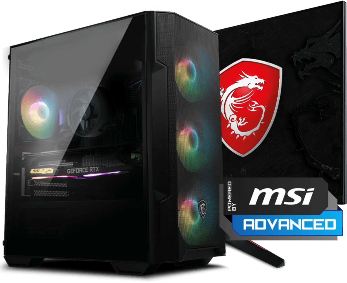 MSI RTX 3050 AMD Game PC - GeForce RTX 3050 6GB - AMD Ryzen 5 5500 - 16GB DDR4 - 500GB SSD - Win 11 Home (8720955460514)