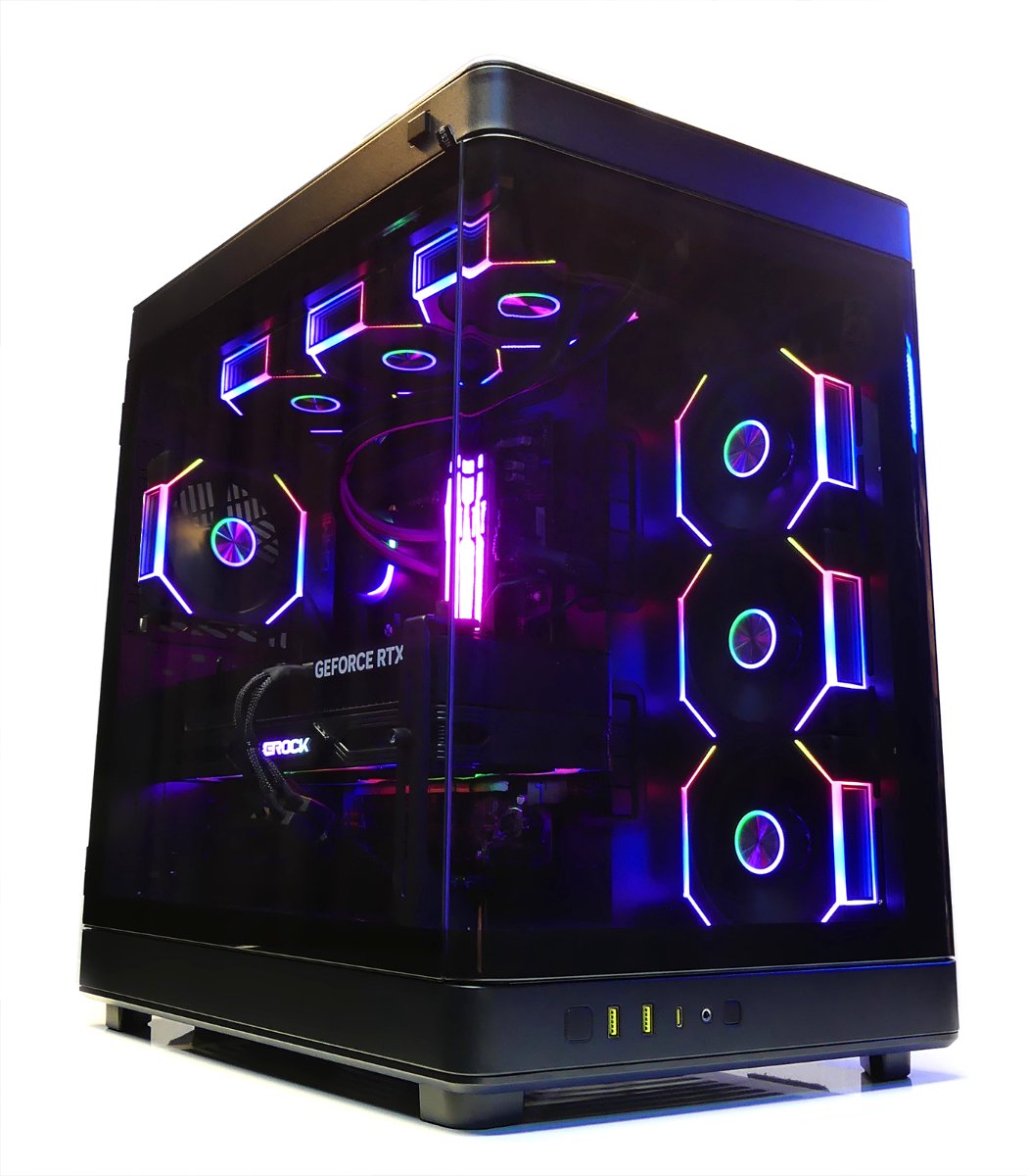 BitBull Ryzen 9 7900 Game PC - GeForce RTX 5090 32GB - 360 Waterkoeling - 2TB M.2 NVMe SSD - 32GB DDR5 RGB RAM - WiFi 6E|Bluetooth 5.3 - Windows 11 Professional - NESO P1 PRO BLACK (8720937110024)