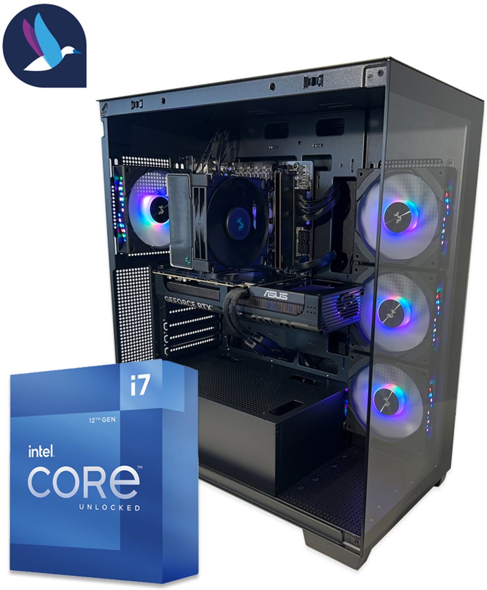 DeepCool I ARGB Gaming PC | Intel Core i7-12700KF | GeForce RTX 5060 - 8 GB GDDR7 | 32 GB DDR5 | 1 TB SSD - NVMe | WiFi | Bluetooth | Windows 11 Pro (8721161188674)