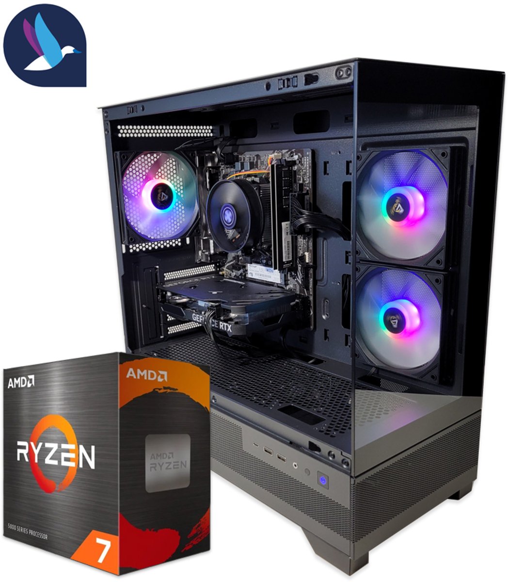 Diamond VI RGB Gaming PC | AMD Ryzen 7 - 5700X | GeForce RTX 5060 - 8 GDDR7 | 32 GB DDR4 | 1 TB SSD - NVMe | Windows 11 Pro (8721161188582)