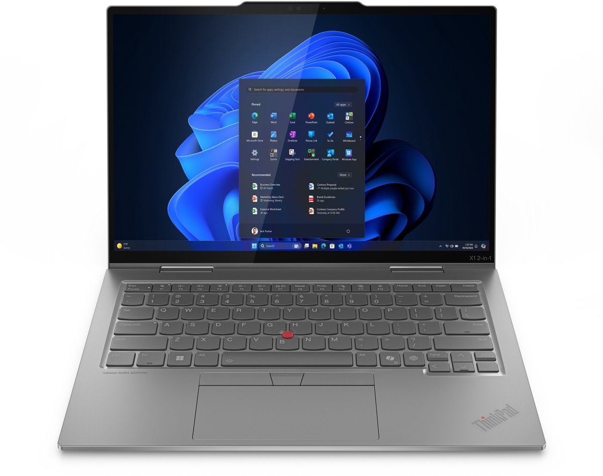 Lenovo ThinkPad X1 2-in-1 Gen 10 Copilot+ PC Intel Core Ultra 7 258V Hybride (2-in-1) 35,6 cm (14