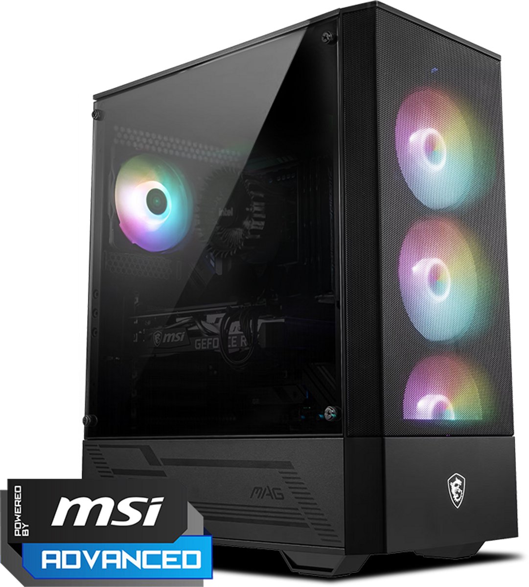 MSI RTX 5060 Intel Game PC - GeForce RTX 5060 8GB - Intel Core i5-14400F - 16GB DDR5 - 1000GB SSD - Win 11 Home (8720955460545)