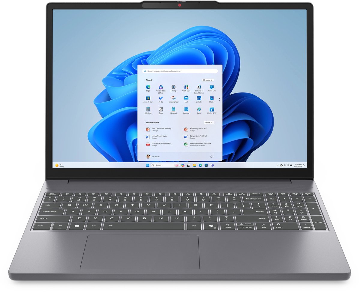 Lenovo IdeaPad Slim 3 15IRH10 (83K100PHMB) - Laptop - 15.3 inch - azerty (0199271297971)