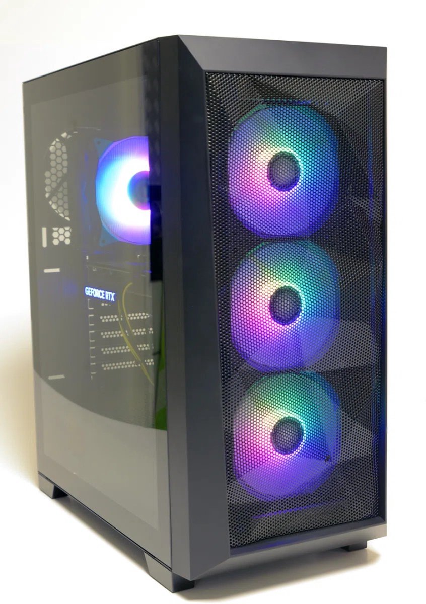 AMD Ryzen 7 5700X3D Game PC/ Streaming computer - Nvidia GeForce RTX 5060 8GB - 64GB RAM - 2.0TB M.2 SSD - Win11 Pro - Breeze (8720364946166)