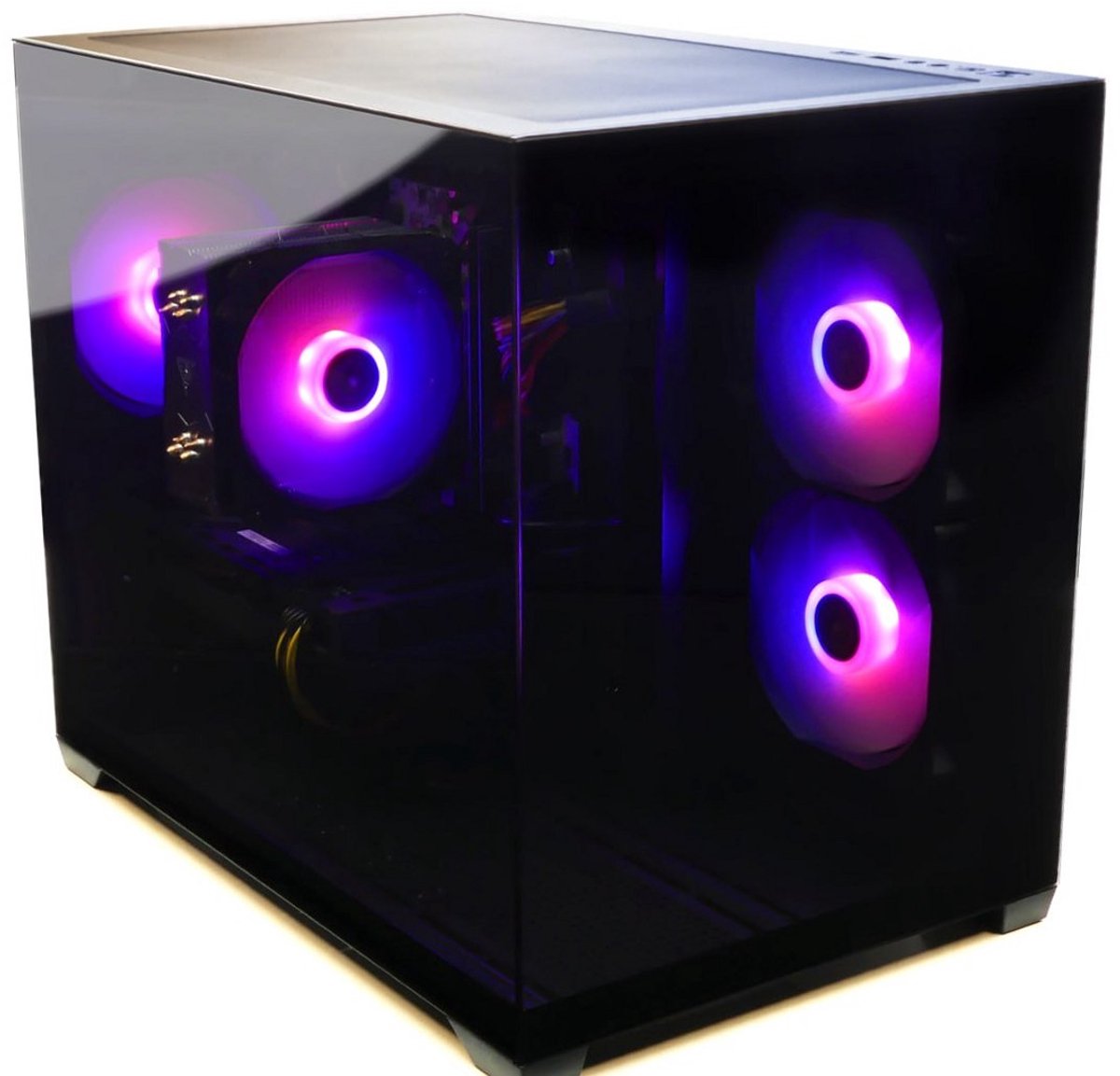 AMD Ryzen 7 8700 AM5 High-End Game PC - Aquariumcase met aRGb Towercooler (+25% CPU Performance) - GeForce RTX 5060 8GB - 32GB DDR5 RAM - 1TB SSD - Windows 11 PRO - Gamdias Aura GC10M (8720937110352)