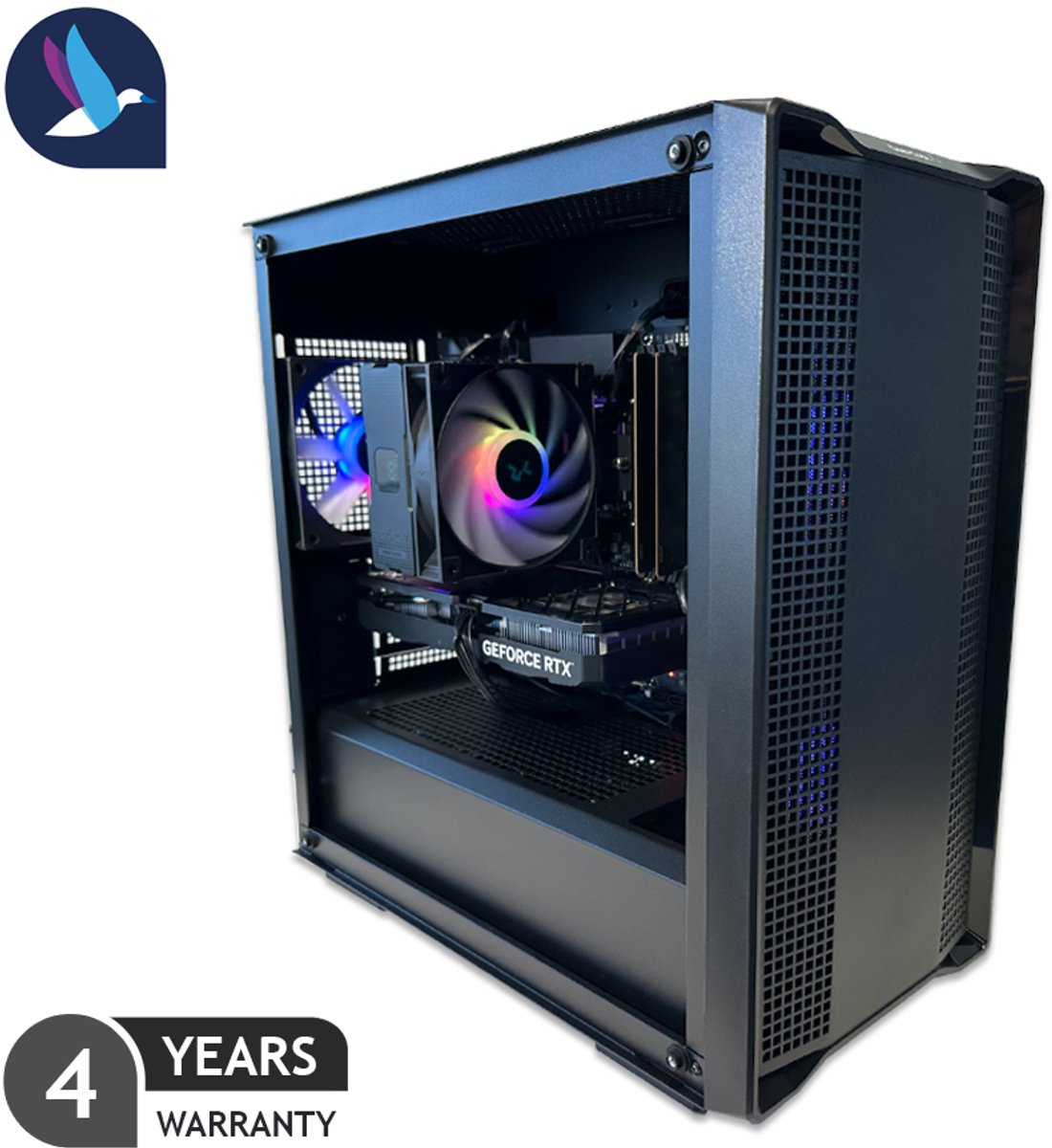 DeepCool VI ARGB Gaming PC | Intel Core i5 - 14600KF | Geforce RTX 5070 - 12 GB GDDR7 | 32 GB DDR5 | 1 TB SSD - NVME | WiFi | Bluetooth | Windows 11 Pro (8721161188896)