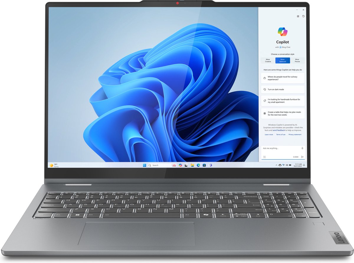 Lenovo IdeaPad 5 2-in-1 16AHP9 AMD Ryzen™ 5 8645HS Hybride (2-in-1) 40,6 cm (16