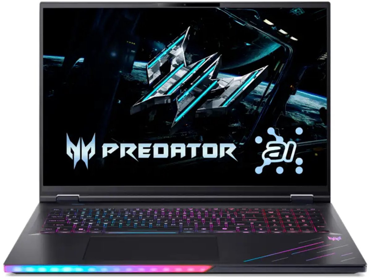 Acer Predator Helios 18 AI PH18-73-91HQ - Gaming Laptop - 18 inch - Core Ultra 9 - RTX 5090 - 128GB/5TB - azerty (4711474101778)