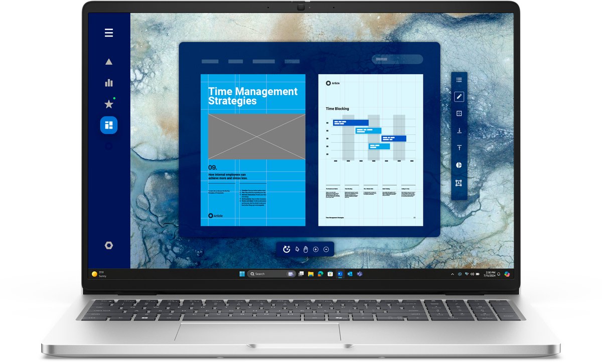 DELL Pro 16 PC16250 Intel Core Ultra 7 255U Laptop 40,6 cm (16