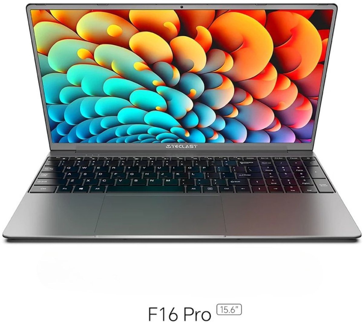 Fubzz Laptop F16 Pro 15.6 inch - Intel N95 CPU - 16GB RAM - 512GB SSD - Full HD IPS Scherm - Wifi 6 - Bluetooth 5.0 - Verlicht Keyboard (8721425490598)