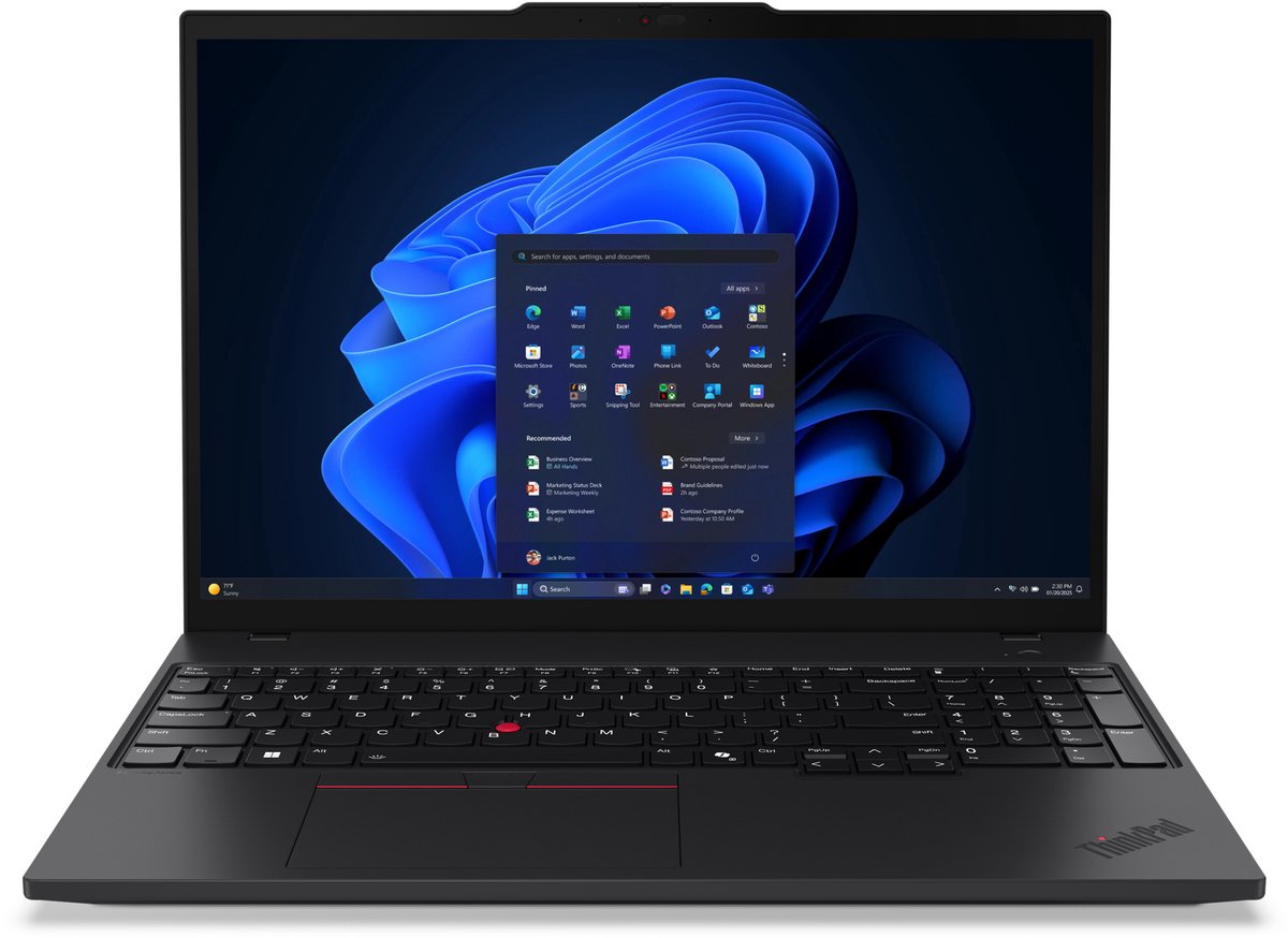 Lenovo ThinkPad T16 Gen 4 (Intel) - Zakelijke laptop - 16 inch - Core Ultra 5 - 16GB/512GB - azerty (0198158222655)